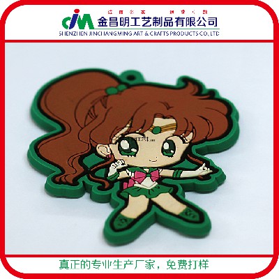 pvc軟膠制品供應商定制 pvc卡通女孩環(huán)保杯墊生產(chǎn)廠家定做批發(fā)